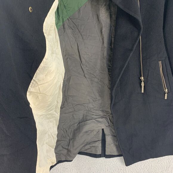 Mike Gonzalez Womens Coat Jacket Wool Blend Silk Lining Small Black - Picture 12 of 16